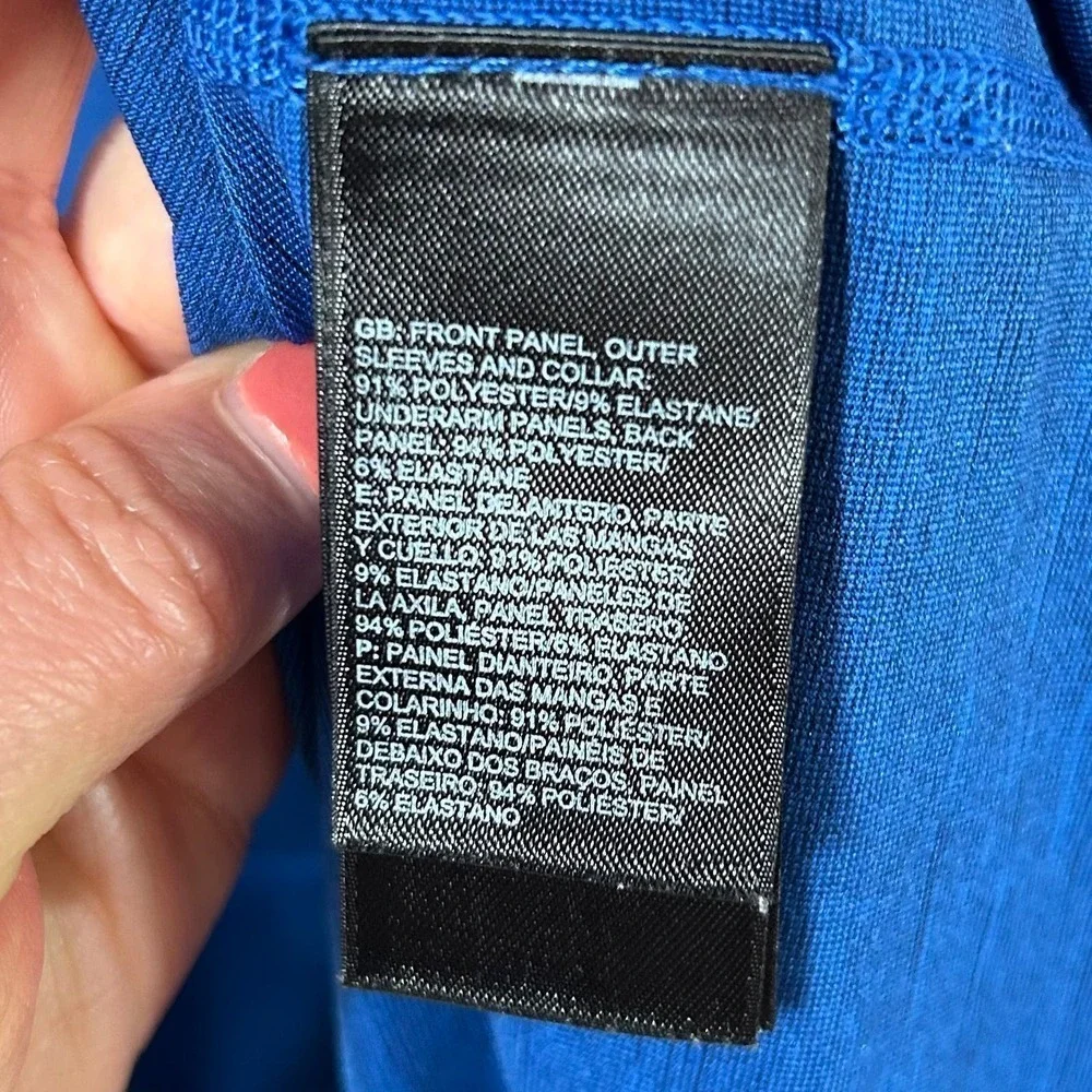 The North Face Lightweight Blue 1/4 Zip Pullover Layer Medium